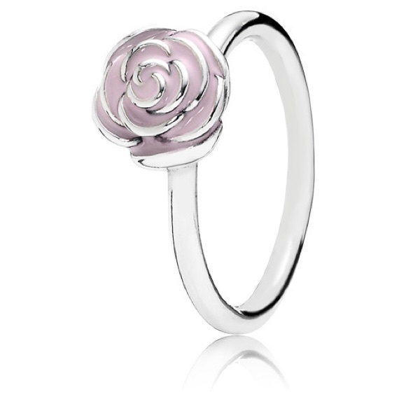 PANDORA - ROSE GARDEN PINK ENAMEL RING - Picture 3 of 3